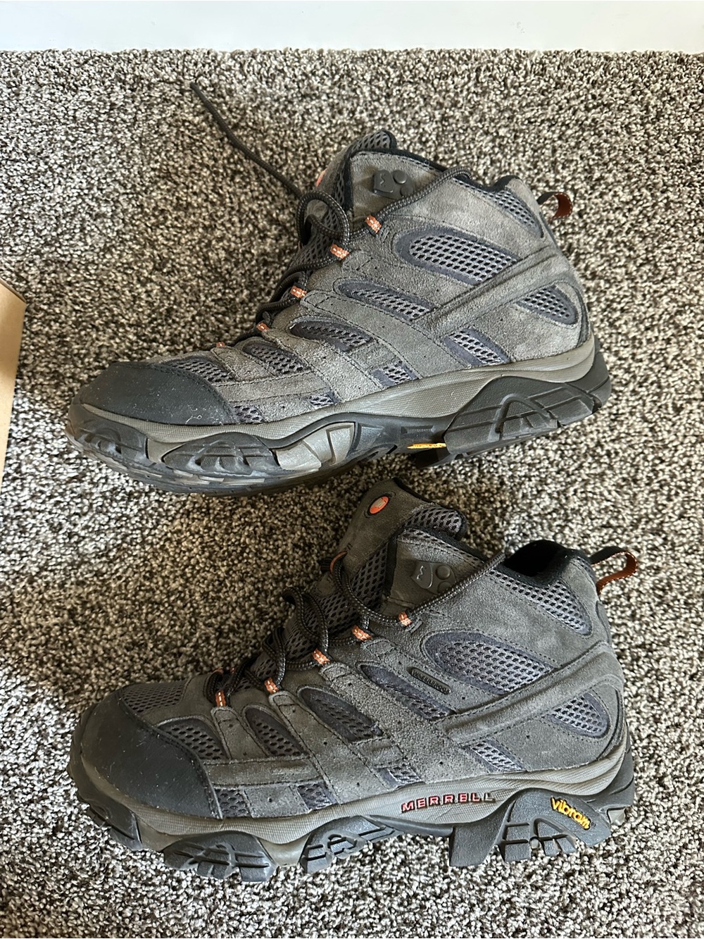 Merrell Men's Moab 2 MID Beluga Waterproof Hiking Boots Size 10.5 - Picture 5 of 13